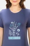 Amante Scoop Neck Sleep Tee - Plant Kindness Print — thumbnail 4